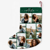 Aangepast Initiaal voor foto-inkollage monogram Kleine Kerstsok (Achterkant)