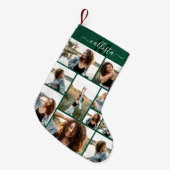 Aangepast Initiaal voor foto-inkollage monogram Kleine Kerstsok (Voorkant (Hangend))