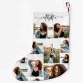 Aangepast Initiaal voor foto-inkollage monogram Kleine Kerstsok (Achterkant)