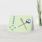 Aangepast initiaal voor honkbaltrainers bedankkaart (Voorkant)