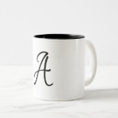 Aangepast Initiaal voor lerarenwaardering Tweekleurige Koffiemok (Voorkant rechts)