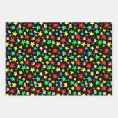 Aangepast initiaal voor monogram kleurrijk modern inpakpapier vel (Voorkant 3)