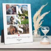 Aangepast Initiaal voor persoonlijke paren Foto Co Fotoplaat (Zijkant)