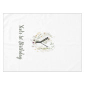 Aangepast Initiaal Y met Zachte kleur bloem Tafelkleed (Voorkant (Horizontaal))