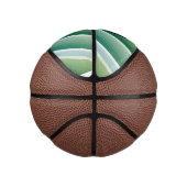 Aangepast Initialen Abstract Blauw Groen  Basketbal (Rechts)