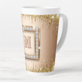 Aangepast Initialen Naam Design ✨ Latte Mok (Rechterhoek)