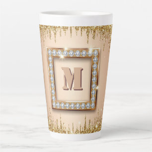 Aangepast Initialen Naam Design ✨ Latte Mok
