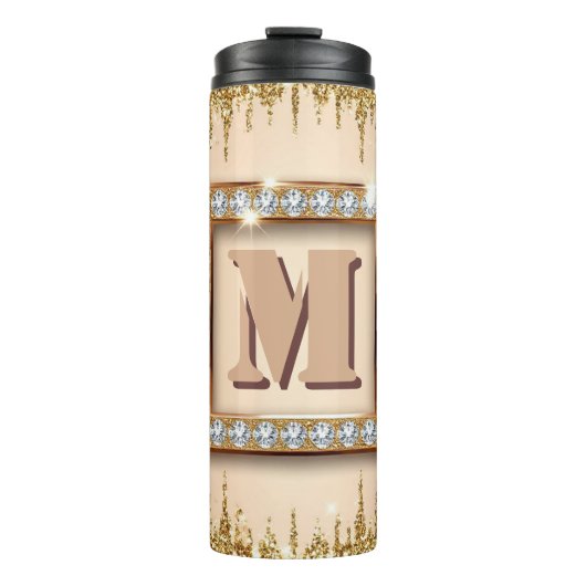 Aangepast Initialen Naam Design ✨ Thermosbeker (Voorkant)