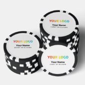 Aangepast inline bedrijfslogo, naam, website poker chips (Opstapeling)