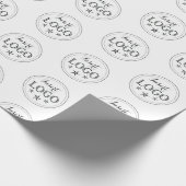 Aangepast inpakpapier met uw logoontwerp (Hoek)