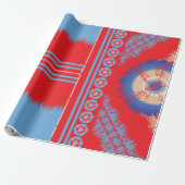Aangepast inpakpapier | Rood, blauw en meer (Uitgerold)