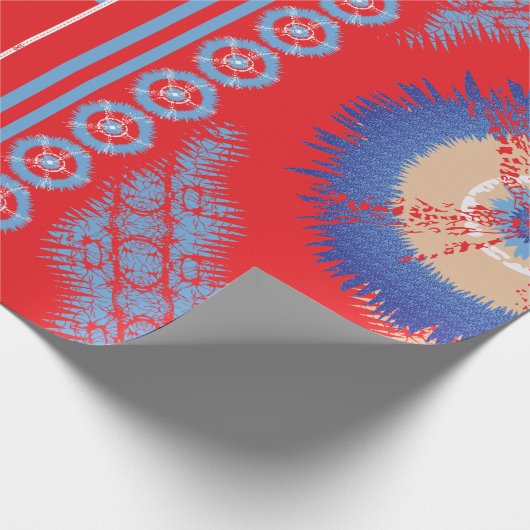 Aangepast inpakpapier | Rood, blauw en meer (Hoek)