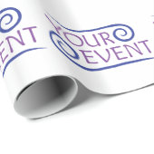 Aangepast Inpakpapier voor evenementen Logo merk (Rol Hoek)