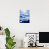 Aangepast inspirerend Bijbelvers Poster (Thuiskantoor)