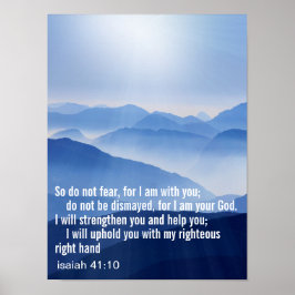 Aangepast inspirerend Bijbelvers Poster