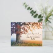 Aangepast Inspirerend bijbelvers uit de Bijbel Isa Briefkaart (Staand voorkant)