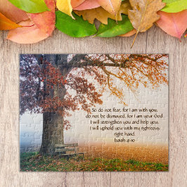 Aangepast Inspirerend bijbelvers uit Isaiah 41:10 Legpuzzel