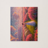 Aangepast Inspirerend bijbelvers uit Isaiah Legpuzzel (Verticaal)