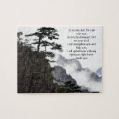 Aangepast Inspirerend bijbelvers uit Isaiah Legpuzzel (Horizontaal)