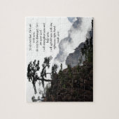 Aangepast Inspirerend bijbelvers uit Isaiah Legpuzzel (Verticaal)