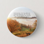 Aangepast Inspirerend bijbelvers uit Isaiah Ronde Button 5,7 Cm (Voorkant)