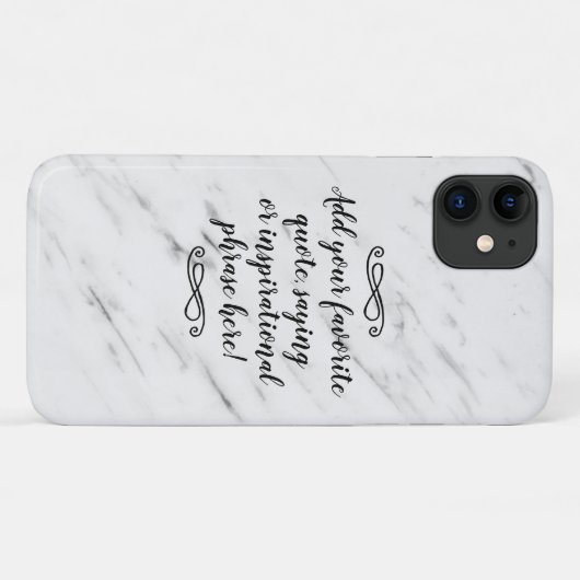 Aangepast Inspirerend citaatwoordscript Case-Mate iPhone Case (Achterkant (horizontaal))