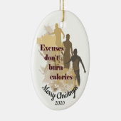 Aangepast Inspirerend kerstcadeau met kerstmis Keramisch Ornament (Rechts)