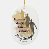 Aangepast Inspirerend kerstcadeau met kerstmis Keramisch Ornament (Voorkant)