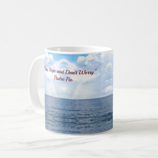 Aangepast Inspirerend Koffiemok (Voorkant links)