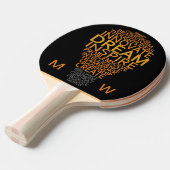 Aangepast Inspirerend Light Bulb pingpongpeddel Tafeltennisbatje (Voorkant Gekanteld)