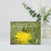 Aangepast Inspirerend Motivatie Dandelion Briefkaart (Staand voorkant)