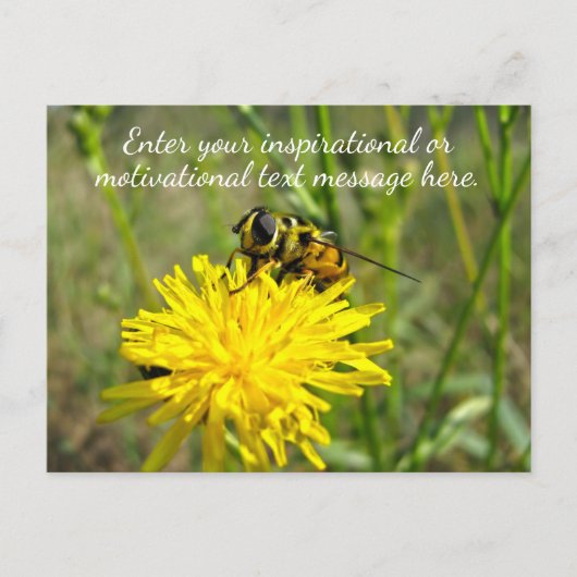 Aangepast Inspirerend Motivatie Dandelion Briefkaart (Voorkant)