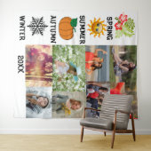 Aangepast instagram 8 jaar van fotocollage wandkleed (In Situ (horizontaal))