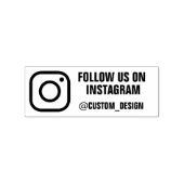 Aangepast Instagram-adres Rubberstempel (Afrduk)