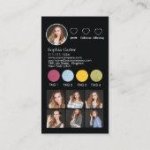 Aangepast Instagram-profiel met QR-code-influencer Visitekaartje (Achterkant)