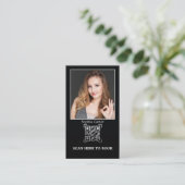 Aangepast Instagram-profiel met QR-code-influencer Visitekaartje (Staand voorkant)