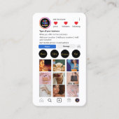 Aangepast Instagram Visitekaartje | social media Q (Voorkant)