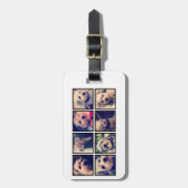 Aangepast installagram 8 Fotocollage Tekst op Teru Bagagelabel (Voorkant verticaal)