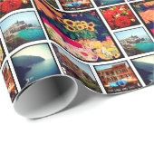 Aangepast installagram fotocollage cadeaupapier (Rol Hoek)