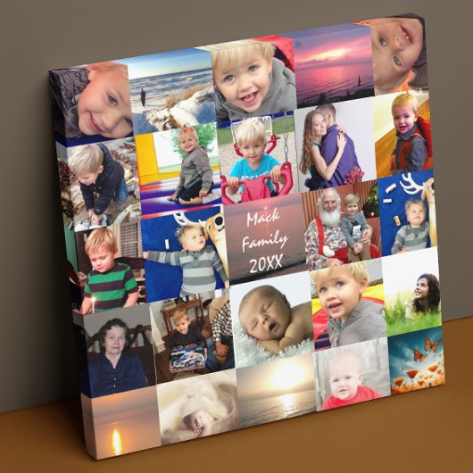 Aangepast installagram Fotocollage Canvas Afdruk