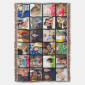 Aangepast installagram Fotocollage Deken (Voorkant Verticaal)