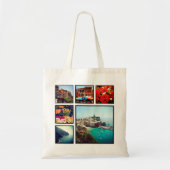 Aangepast installagram fotocollage tote bag (Voorkant)