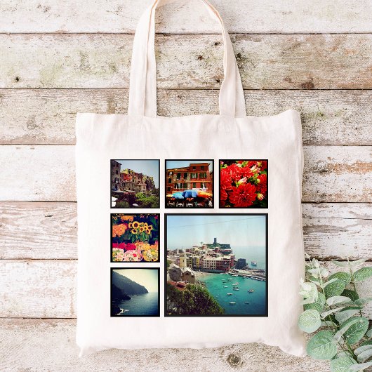 Aangepast installagram fotocollage tote bag