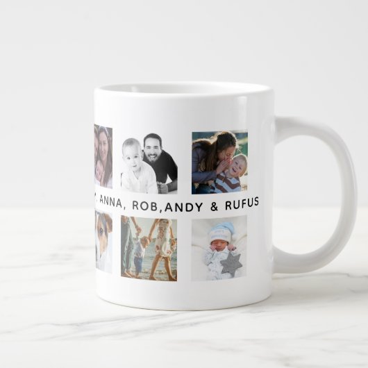 Aangepast installagram Foto's 12 Collage voor foto Grote Koffiekop (Rechts)