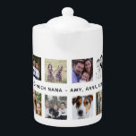 Aangepast installagram Foto's 12 Collage voor foto Theepot<br><div class="desc">Aangepast installagram Foto's 12 Collage foto's voor Grandma of Custom Text Teapot</div>