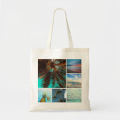 Aangepast installagram Foto's 6 Foto Collage Canva Tote Bag (Voorkant)