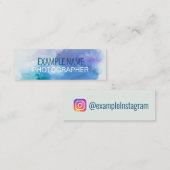 Aangepast installatieschema "Waterverf-schouderbla Mini Visitekaartje (Voorkant / Achterkant)