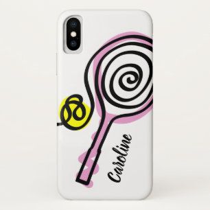 Aangepast iPhone 10 hoesje ontwerp voor tennisspel