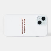 Aangepast iPhone 15 case (Achterkant horizontaal)