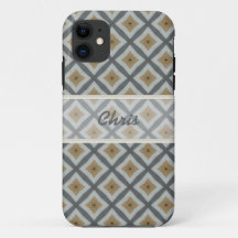Aangepast Iphone Brown Grey hoesje